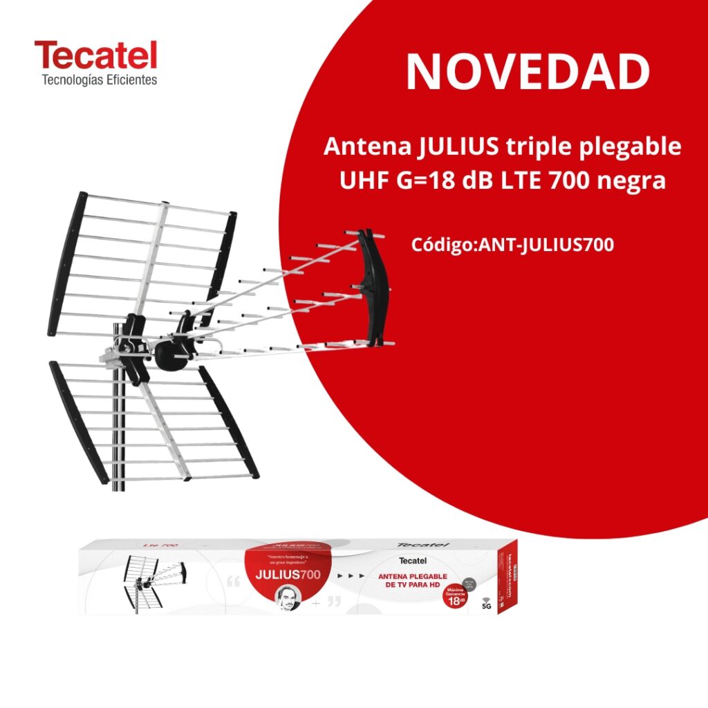 Tecatel Anuncia el Lanzamiento de la Antena Terrestre Ultra-Resistente Julius700: La Revolucionaria Sustituta de la Antena Mandarine